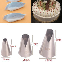 3pcs/5pcs/7pcs Cream Pastry Decorating Tips Set Stainless Steel Russian Tulip Icing Piping Cake Nozzles Cupcake Baking Tools