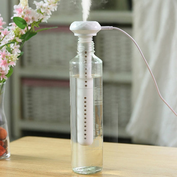 USB Portable Air Humidifier Diamond Bottle Aroma Diffuser Mist Maker For Home Office Humidification Detachable