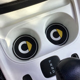 Cup Mats Non-slip Mat For Mercedes Smart Fortwo Forfour 453 451 450 Fluorescent Logo Storage Anti Stress Slip Covers Car Styling