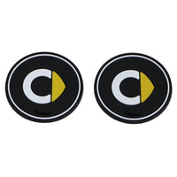 Cup Mats Non-slip Mat For Mercedes Smart Fortwo Forfour 453 451 450 Fluorescent Logo Storage Anti Stress Slip Covers Car Styling