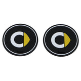 Cup Mats Non-slip Mat For Mercedes Smart Fortwo Forfour 453 451 450 Fluorescent Logo Storage Anti Stress Slip Covers Car Styling
