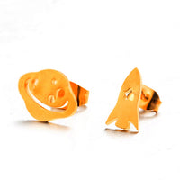 Multiple Golden Stainless Steel Cute Stud Earrings for Women Girls 2020 Fashion Minimalist Earrings Carnations Jewlery Gifts