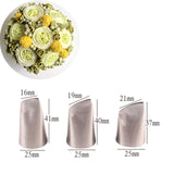 3pcs/5pcs/7pcs Cream Pastry Decorating Tips Set Stainless Steel Russian Tulip Icing Piping Cake Nozzles Cupcake Baking Tools