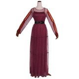 MD Robe Africaine Polka Dot Mesh Dresses For Women Plus Size Party Gowns Ladies Ankara Dashiki Clothing 2022 Summer Fashion 182#