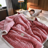mmermind fleece blankets and throws Adult Thick Warm winter Blankets Home Super Soft duvet luxury solid Blankets On twin Bedding
