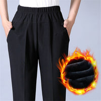 Extra Large Size Women Pants Loose High Elastic Elastic Pants Middle-aged Clothing 6XL 7XL 8XL Autumn Pants Female Trousers J400