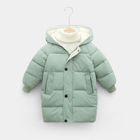 Children&#39;s Down Coat Winter Teenage Baby Boys Girls Cotton-padded Parka &amp; Coats Thicken Warm Long Jackets Toddler Kids Outerwear