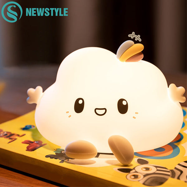 Baby Night Light with Touch Sensor Soft LED Wall Nursery Lamp LED Cloud Nightlight for Kids Children Birthday Gift Room Decor