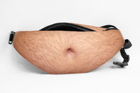 HMUNII Fashion 3D Pockets PU Novelty Men Beer Belly Waist Bag Travel Phone Anti-theft Organizer Waist package Dad Bag