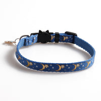 Cute Cat Collars with Moon Star Pendant Adjustable Puppy Kitten Necklace Fruits Pattern Cats Rabbit Collars with Bells