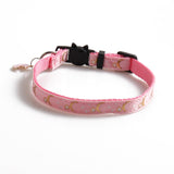 Cute Cat Collars with Moon Star Pendant Adjustable Puppy Kitten Necklace Fruits Pattern Cats Rabbit Collars with Bells