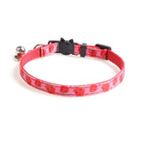 Cute Cat Collars with Moon Star Pendant Adjustable Puppy Kitten Necklace Fruits Pattern Cats Rabbit Collars with Bells
