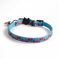 Cute Cat Collars with Moon Star Pendant Adjustable Puppy Kitten Necklace Fruits Pattern Cats Rabbit Collars with Bells