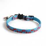 Cute Cat Collars with Moon Star Pendant Adjustable Puppy Kitten Necklace Fruits Pattern Cats Rabbit Collars with Bells