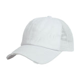 Women Ponytail Baseball Cap Snapback Adjustable Ponytail Gorras Casquette Summer Sunhat Mesh Trucker Hat Casquette Femm WH077