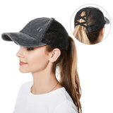 Women Ponytail Baseball Cap Snapback Adjustable Ponytail Gorras Casquette Summer Sunhat Mesh Trucker Hat Casquette Femm WH077