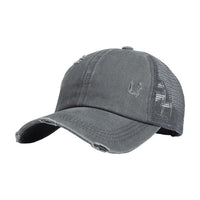 Women Ponytail Baseball Cap Snapback Adjustable Ponytail Gorras Casquette Summer Sunhat Mesh Trucker Hat Casquette Femm WH077