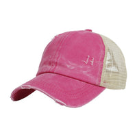 Women Ponytail Baseball Cap Snapback Adjustable Ponytail Gorras Casquette Summer Sunhat Mesh Trucker Hat Casquette Femm WH077