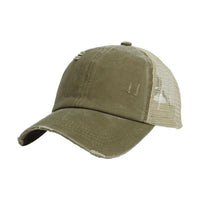 Women Ponytail Baseball Cap Snapback Adjustable Ponytail Gorras Casquette Summer Sunhat Mesh Trucker Hat Casquette Femm WH077