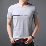 New Summer Brand Tops Plain 95% Cotton 5% Spandex t Shirt For Men Summer Short Sleeve Casual Fashion Men Clothes 2022