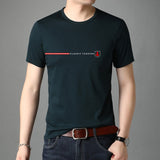 New Summer Brand Tops Plain 95% Cotton 5% Spandex t Shirt For Men Summer Short Sleeve Casual Fashion Men Clothes 2022