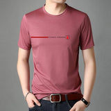 New Summer Brand Tops Plain 95% Cotton 5% Spandex t Shirt For Men Summer Short Sleeve Casual Fashion Men Clothes 2022