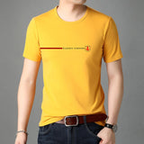 New Summer Brand Tops Plain 95% Cotton 5% Spandex t Shirt For Men Summer Short Sleeve Casual Fashion Men Clothes 2022
