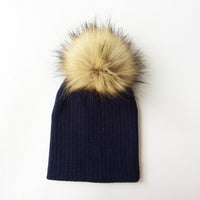 Winter Children Boy Girl Crochet Artificial Pompom Hat Knitted Toddler Kids Caps With Pompon Baby Beanie Hats Bonnet