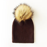 Winter Children Boy Girl Crochet Artificial Pompom Hat Knitted Toddler Kids Caps With Pompon Baby Beanie Hats Bonnet