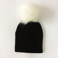 Winter Children Boy Girl Crochet Artificial Pompom Hat Knitted Toddler Kids Caps With Pompon Baby Beanie Hats Bonnet