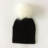 Winter Children Boy Girl Crochet Artificial Pompom Hat Knitted Toddler Kids Caps With Pompon Baby Beanie Hats Bonnet