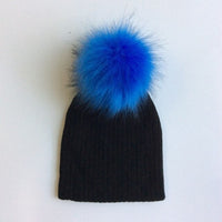 Winter Children Boy Girl Crochet Artificial Pompom Hat Knitted Toddler Kids Caps With Pompon Baby Beanie Hats Bonnet
