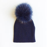 Winter Children Boy Girl Crochet Artificial Pompom Hat Knitted Toddler Kids Caps With Pompon Baby Beanie Hats Bonnet