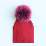 Winter Children Boy Girl Crochet Artificial Pompom Hat Knitted Toddler Kids Caps With Pompon Baby Beanie Hats Bonnet