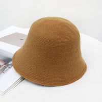2020 panama warm winter Women&#39;s Bucket hat for teens Felt wool hat for girl sautumn and winter fashion Fur Black hip hop hat cap
