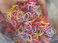 1mm Pet grooming Dog headwear Dogs Teddy York Rubber Band Does Hair Pet Rubber Band 20g 8024 Disposable rubber TPU about1000pcs