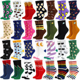 Women Socks Funny Cute Cartoon Fruits Banana Avocado Lemon Egg Cookie Donuts Food Happy colorful novelty skateboard Socks