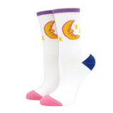 Women Socks Funny Cute Cartoon Fruits Banana Avocado Lemon Egg Cookie Donuts Food Happy colorful novelty skateboard Socks