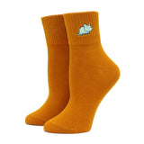 Women Socks Funny Cute Cartoon Fruits Banana Avocado Lemon Egg Cookie Donuts Food Happy colorful novelty skateboard Socks