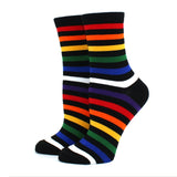 Women Socks Funny Cute Cartoon Fruits Banana Avocado Lemon Egg Cookie Donuts Food Happy colorful novelty skateboard Socks