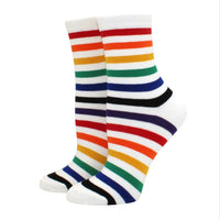 Women Socks Funny Cute Cartoon Fruits Banana Avocado Lemon Egg Cookie Donuts Food Happy colorful novelty skateboard Socks