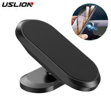 USLION Magnetic Car Phone Holder Stand For Xiaomi iPhone Samsung Dashboard Magnet Phone Stand Universal Magnet GPS Car Mount