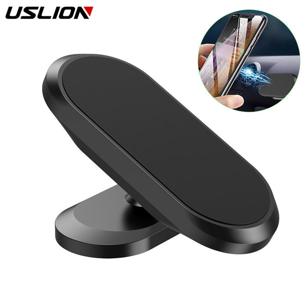 USLION Magnetic Car Phone Holder Stand For Xiaomi iPhone Samsung Dashboard Magnet Phone Stand Universal Magnet GPS Car Mount