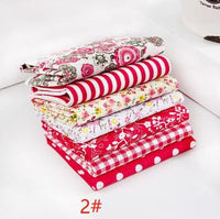 24*25cm/Pack 7pcs/Pack Printed Cotton Fabric Patchwork Floral Pattern Fabric Face Protection DIY Calico Sewing Supplies T7866