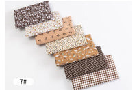 24*25cm/Pack 7pcs/Pack Printed Cotton Fabric Patchwork Floral Pattern Fabric Face Protection DIY Calico Sewing Supplies T7866