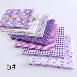 24*25cm/Pack 7pcs/Pack Printed Cotton Fabric Patchwork Floral Pattern Fabric Face Protection DIY Calico Sewing Supplies T7866