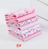 24*25cm/Pack 7pcs/Pack Printed Cotton Fabric Patchwork Floral Pattern Fabric Face Protection DIY Calico Sewing Supplies T7866