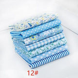 24*25cm/Pack 7pcs/Pack Printed Cotton Fabric Patchwork Floral Pattern Fabric Face Protection DIY Calico Sewing Supplies T7866