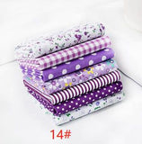 24*25cm/Pack 7pcs/Pack Printed Cotton Fabric Patchwork Floral Pattern Fabric Face Protection DIY Calico Sewing Supplies T7866
