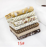 24*25cm/Pack 7pcs/Pack Printed Cotton Fabric Patchwork Floral Pattern Fabric Face Protection DIY Calico Sewing Supplies T7866